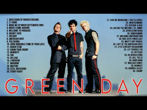 Download MP3 GreenDay Greatest Hits Full Album ~ Best Songs Of GreenDay ~ Pop Punk Playlist