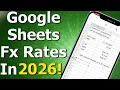 How can I automatically convert currency in Google Sheets