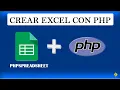 Generar archivo Excel con PHP usando la libreria PhpSpreadsheet 2024
