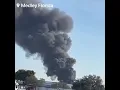 Massive fire at industrial facility by an explosion in Medley Florida