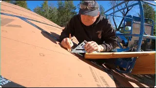 Tying in the porte cochere roof - Building your own house