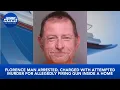 Florence man arrested charged with attempted murder for allegedly firing gun inside a home