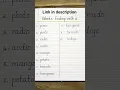 Words Ending with o