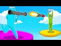 Oggy and Jack Playing STICK FIGHT In 3D WORLDS BEST GAME Super Smash