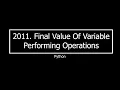 2011 Final Value of Variable After Performing Operations with Python Leetcode with python