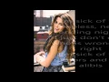 Download Lagu Selena Gomez - Sick Of You Lyrics