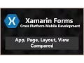 Differences Between App Page Layout and View Xamarin Forms C Android iOS Tutorial