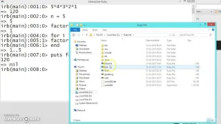 099 Learn python and ruby programming - Program to find factorial of any number