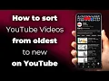 Download Lagu Hoe je YouTube-video's van oud naar nieuw sorteert op een YouTube-kanaal