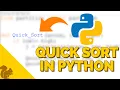 Quick sort program explained in Python - ChipTalksComputers Watch full for surprise