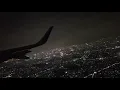 Lagu Take Off ( Terbang ) Pesawat di Malam Hari dari Jendela Kabin Penumpang