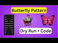 Butterfly Pattern in Python Explained Step by Step Satisfying Easy Coding Must Watch