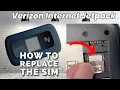 How to Replace SIM Card and Battery on Verizon 4g Mobile HotSpot Internet Orbic Jetpack