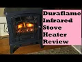 Duraflame Infrared Stove Heater with Remote and 3D Flame Effect Setup Review Demo Space Heater