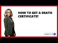How To Get A Death Certificate
