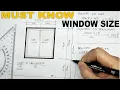 Window size must be calculated