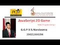 JavaScript 2D Game Development Java Institute V S Nandasena