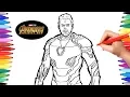 Avengers Infinity War Iron Man Avengers Coloring pages Watch How to Draw Iron Man Infinity War