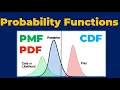 Statistics and Probability Probability Functions PMF PDF and CDF