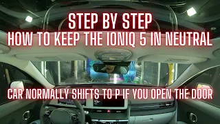 How to Keep Ioniq 5 EV6 GV60 Permanently in Neutral Use for Auto Carwash Surprisingly Difficult