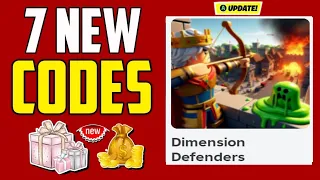 ACTIVE REDEEM DIMENSION DEFENDERS ROBLOX CODES 2025 - WORKING CODED PART 257