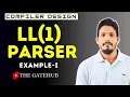 LL 1 parser Example 1 Top Down Parser Compiler Design
