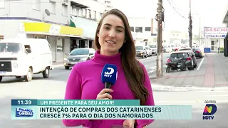 Comércio em SC prevê alta nas vendas no Dia dos Namorados