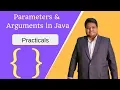Parameters and Arguments in Java Practical JavaGyan Series Lecture 4 1 Asterix Solution