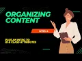 Week 04 Organizing Content Intro ID and Class Attributes