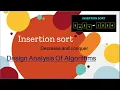4 2 insertion sort Design Analysis of algorithms decrease and conquer