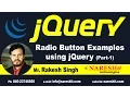 Radio Button Examples using jQuery Part 1 jQuery Tutorial Naresh IT