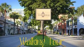 Walking Las Olas Blvd Fort Lauderdale Florida 4K