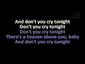 Download Lagu Guns N' Roses - Don't Cry (Karaoke)