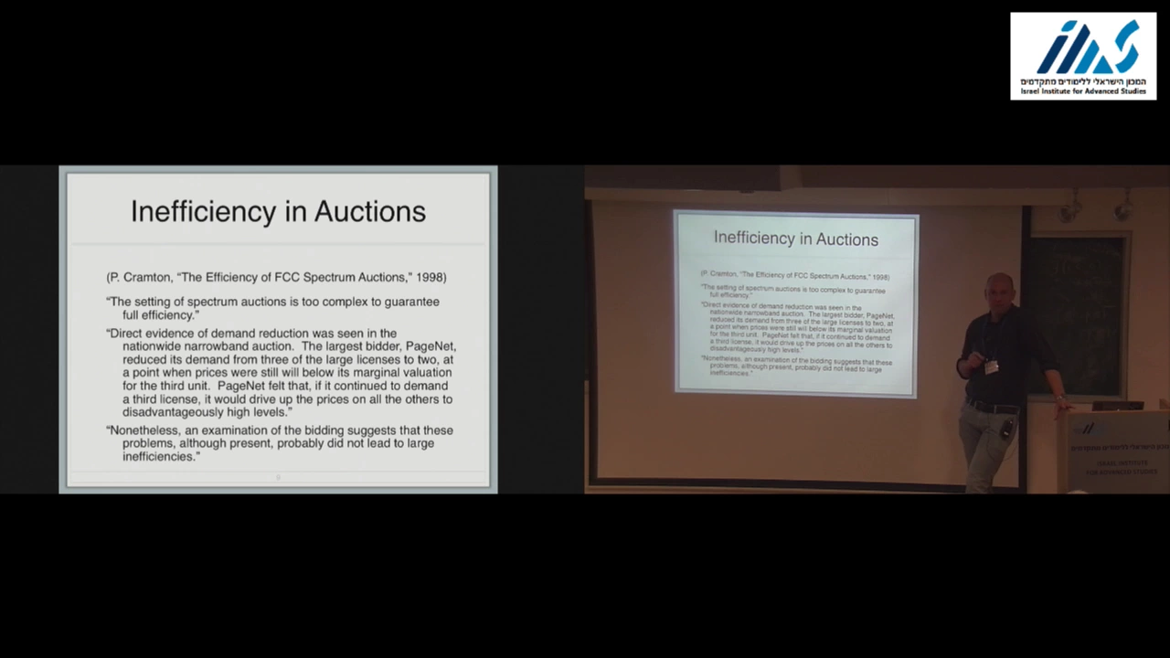 Tim Roughgarden - The Price of Anarchy and Equilibrium Welfare Guarantees for Simple Auctions