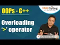 Comparing two objects using operator in c Operator overloading C Full playlist 40