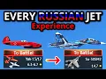 1 KILL IN EVERY RUSSIAN JET EXPERIENCE lowtier to Toptier 2026
