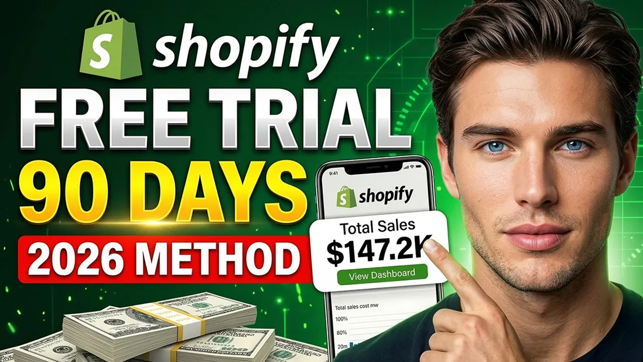 Shopify Free Trial Beginner Guide 2026 YouTube video preview