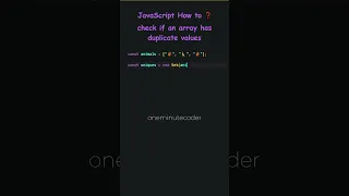 How to check if an array has duplicate values using JavaScript