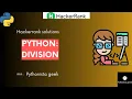 Python Division HackerRank-4 Pythonista - Geek CodeWithMe Shravanthi