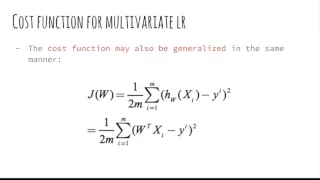 Practical Machine Learning 4 2 - Multivariate Linear Regression