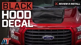 2015-2017 F150 Black Hood Decal Review Install