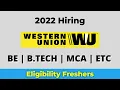 Western Union is Hiring Western Union 2022 Hiring Apply Now