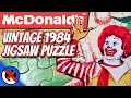 McDonald s 1984 Vintage Whitman Jigsaw Puzzle - Built with a Little Help from Pac-Man