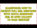 How to receive full XML response with CDATA embedded XML in apex callout to SOAP service