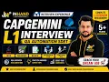 Capgemini L1 Interview Experience Automation Test Engineer Java Selenium 5 Years