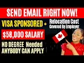 FREE CANADA WORK VISA 2023 Employer Paying Relocation Cost Move with family