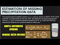 Estimation of Missing Rainfall Data - Hydrology