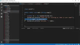 Importing and Using the Scanner Class - Java INF-304 tutorial