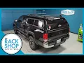 2016-2023 Toyota Tacoma Long Bed Rhino-Rack Vortex Roof Rack on Leer Cap The Rack Shop - Austin TX