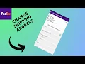 how to change shipping address on fedex